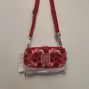 NWT NC State NCSU Wolfpack Bloom Crossbody Wallet Phone Strap Red Purse Bag - Picture 1 of 6