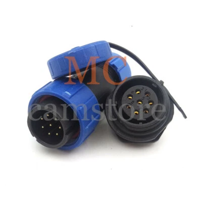 SP21 8Pin Circular Aviation Connector,Electrical Cable Connector Male Female 15A - Image 1 of 4