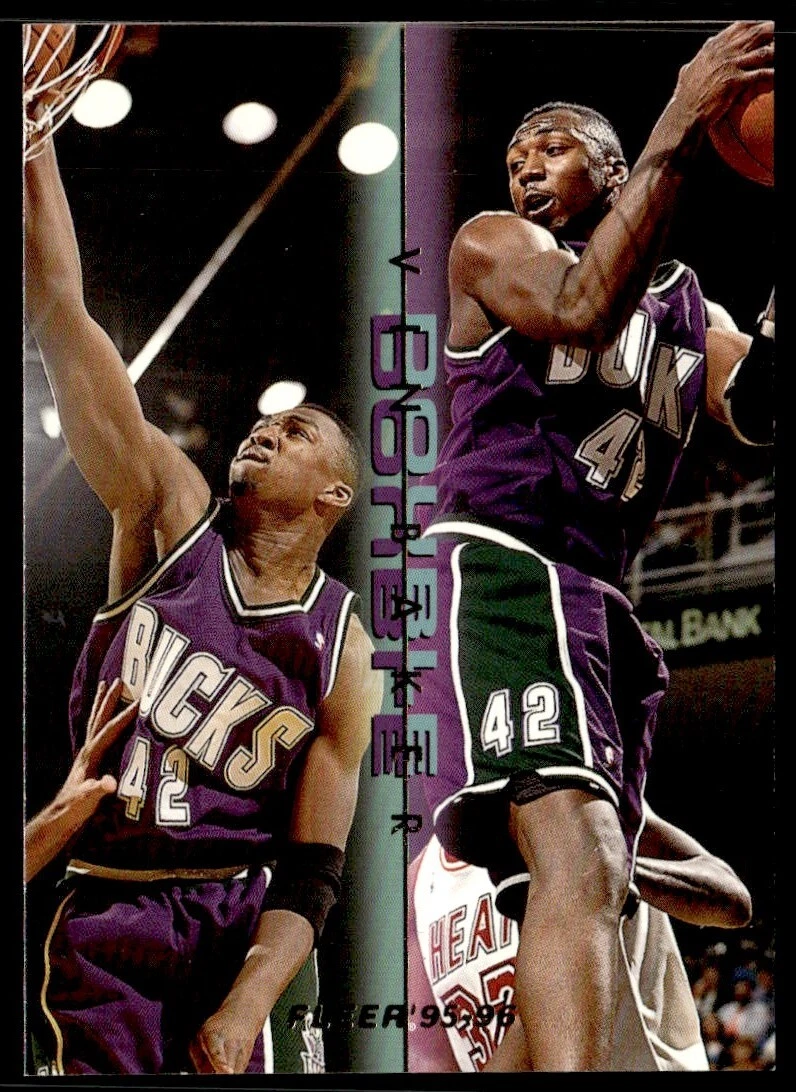 1995-96 Fleer Double Double Vin Baker Milwaukee Bucks #1