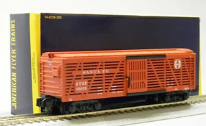 LIONEL AMERICAN FLYER SANTA FE STOCK CAR #25975 S GAUGE freight prr 2019491 NEW - Picture 1 of 9