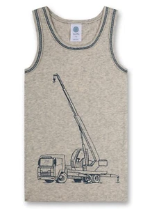 Ragazzi Canottiera Autogru, Grigio V.V.Sanetta Gr.104 + 116 - Picture 1 of 2