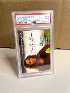 2014 Cryptozoic Breaking Bad Emily Rios su carta autografo Andrea Cantillo PSA 9 - Foto 1 di 5