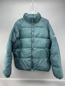 Zara DNWR Mens Green Full Zip Puffer Jacket Size L - Picture 1 of 7