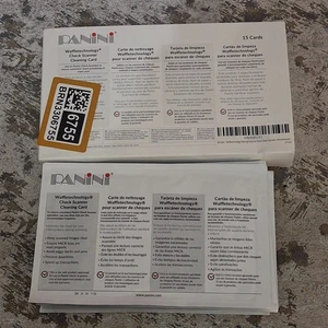 Panini Check Scanner Cleaning Cards 15-Pack Waffle Technology Wonder Solvent KIC - Picture 1 of 10