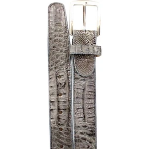 Belvedere Men's Gray Caiman Crocodile Belt - Picture 1 of 2