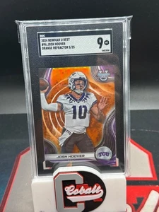2024 Bowman Best University Josh Hoover #96 refractor naranja #/25 - TCU SGC 9 - Imagen 1 de 1