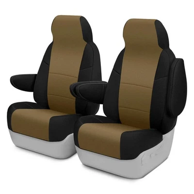 For Ford Escape 20-25 Neosupreme 1st Row Black & Tan Custom Seat Covers - Image 1 of 4