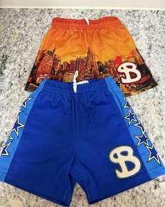 Bucket Squad Shorts Youth Small Miami Skyline And Stars - Picture 1 of 1