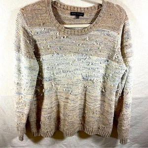napa Valley Women Sweater Large Grandpa 80s Lagenlook fisherman chunky knit - Picture 1 of 6