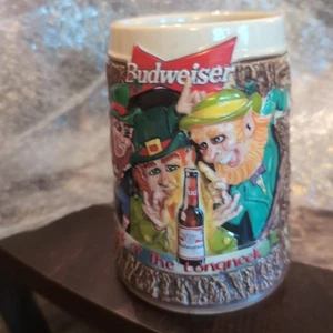 Anheuser-Busch 1997 ST. PATRICK'S DAY STEIN CS287 folletto Budweiser irlandese - Foto 1 di 4