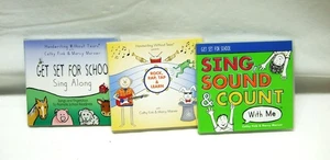 3 Cathy Fink & Marcy Marxer Get Set For School CD w/Booklets - Picture 1 of 2