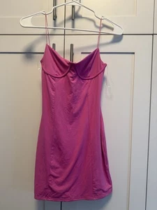 Women's Small NWT Meshki Misty Underwire Contour Mini dress in Bubblegum pink - Picture 1 of 7