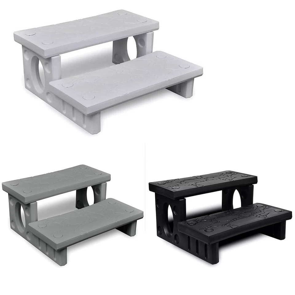 Whirlpooltreppe Pool Treppe Einstiegstreppe Spa Einstiegshilfe 70 x 65 x 34 cm - Bild 1 von 1