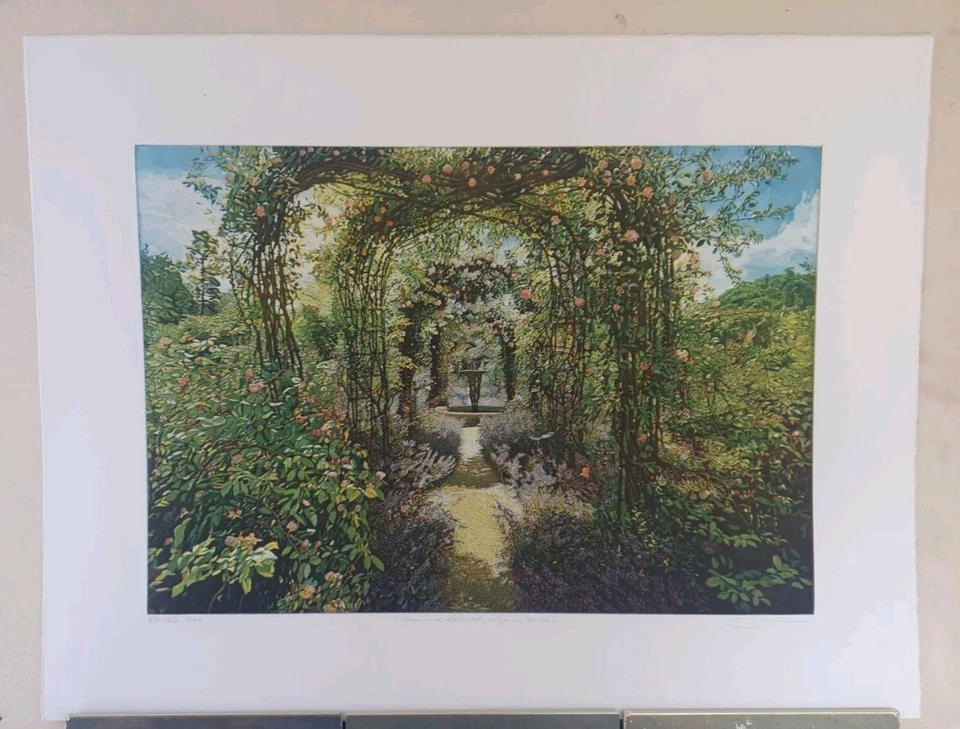 Radierung "Rosen & Lavendel" Günther Hermann (1984-2020) - Bild 1 von 1