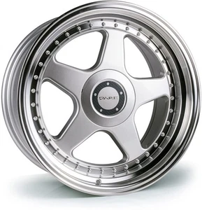Dare F5 18x8 ET40 5x108 / 5x114.3 Silver Polished Lip 73.1mm (Rated 785kg) D1880 - Picture 1 of 1