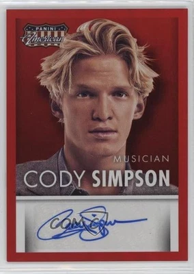 2015 Panini Americana Signatures Red Cody Simpson #S-CS Auto 1j8 - Image 1 of 3