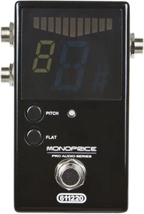 Chromatischer Pedaltuner - Schwarz, True Bypass und Standardausgänge - Bild 1 von 12