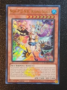 Yugioh BLMM-EN050 Noh-P.U.N.K. Rising Scale 1st Emblazoned Ultra Rare MINT - Picture 1 of 2