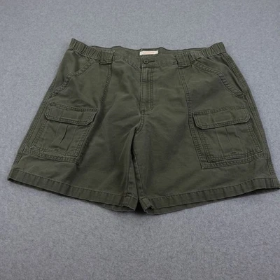 Pantalones Cortos de Carga Savane Safari para Hombres Talla 40 Verde Oliva Informales Exterior Frente Plano Foto 1 de 4