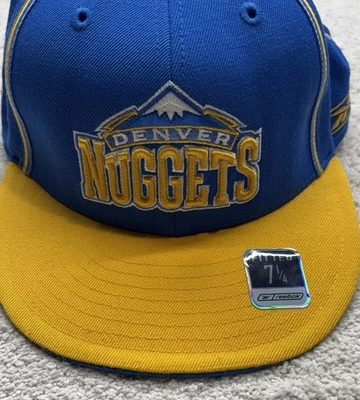 "Denver Nuggets 2001 gorra ajustada Reebok Team Headwear NBA talla: 7 1/4""" Foto 1 de 4