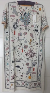 Tory Burch Poetry of Things bedrucktes T-Shirt Kleid Gr. M Neu mit Etikett - Bild 1 von 7