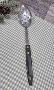 Vintage Stainless Steel Slotted Spoon with Bakelite Handle 12 7/8" ~ Made in USA - Picture 1 of 11