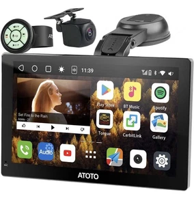 ATOTO P9 On-Dash Navigator CarPlay Android Auto P909SD-S2 With Camera & Controls - Picture 1 of 8