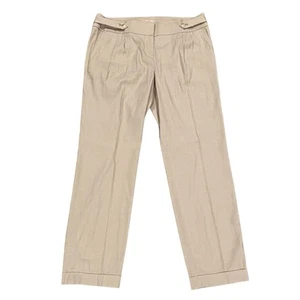 Ann Taylor LOFT Anzughose Damengröße 6 creme Leinenmischung Zoe Stretchhose - Bild 1 von 11