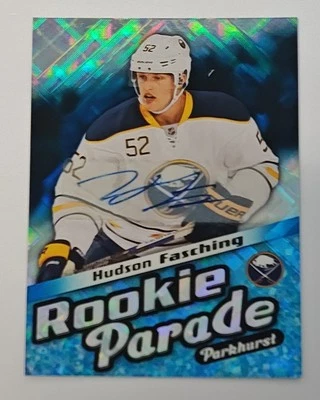 2016-17 Upper Deck Parkhurst Rookie Parade Hudson Fasching Auto #RP12 - Image 1 of 2