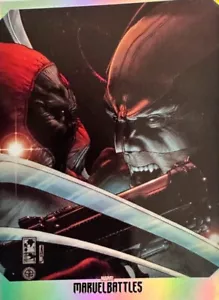 N.124 Wolverine vs. Deadpool Face-off Cards - Marvel Battles Trading Cards 2024 - Imagen 1 de 1