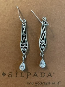 SILPADA Ohrhänger Zirkonia Sterlingsilber W1080 - Bild 1 von 12