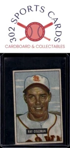 1951 Bowman #136 Ray Coleman - Picture 1 of 2