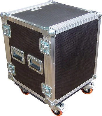 12U 2 Door 19" Rack Mount PC Amp Swan Flight Case (Hex) - Image 1 of 4