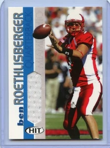 BEN ROETHLISBERGER ( 2004 ) SAGE HIT ( ROOKIE ) JERSEY CARD STEELERS - Picture 1 of 2