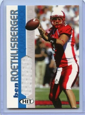 BEN ROETHLISBERGER ( 2004 ) SAGE HIT ( ROOKIE ) JERSEY CARD STEELERS - Image 1 of 2