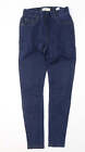 Papaya Womens Blue Cotton Jegging Jeans Size 10 L28 in Regular