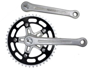 Vintage Sugino super maxy Old School BMX Cranks w/44t Chainring & Tange BB 170mm - Picture 1 of 12