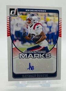 2024 Donruss #SMA-KBO Kayshon Boutte Signature Marks AUTO Patriots - Bild 1 von 2