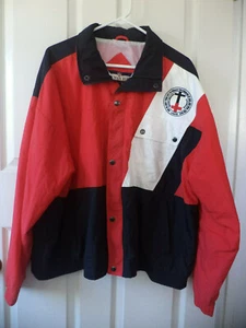 Norman Todd Men's Windbreaker Jacket Saddleback Church Red White Size L - Picture 1 of 7