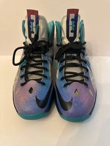 Size 8.5 - Nike LeBron 10 Pure Platinum very lightly worn - Picture 1 of 5