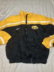 Vintage Reebok Iowa Hawkeyes Full Zip Windbreaker Größe Medium - Bild 1 von 7