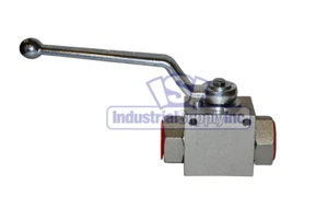 High Pressure Ball Valve | Hydraulic | 1" NPT Thread | Steel | Industrial Supply - Picture 1 of 3