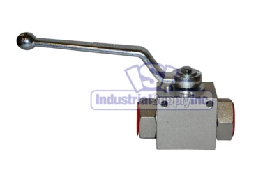 High Pressure Ball Valve | Hydraulic | 1" NPT Thread | Steel | Industrial Supply - Image 1 of 3