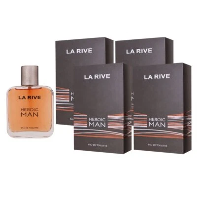 La Rive Heroic Man 4 x 100 ml Eau de Toilette EDT Set Herrenparfum