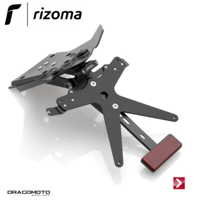 DUCATI Multistrada 1200 S Sport 2010-2012 Kit Porta targa Fox RIZOMA PT508B Nero Foto 1 de 3