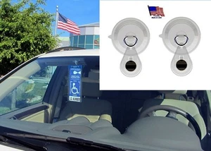  2 ventosas con dijes magnéticos de JL Safety. Utilizar en cualquier lugar del parabrisas - Imagen 1 de 8