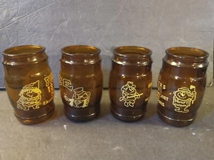 Juego de 4 vasos de licor para deportistas de colección mediados de siglo golf caza pesca nuevo en caja - Imagen 1 de 12