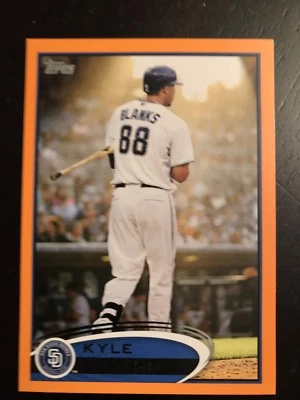 2012 Topps #261 KYLE BLANKS Padres ORANGE SP 059/190 SUPER RARE! - Image 1 of 3