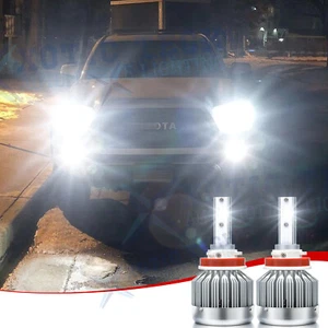 For Toyota Tacoma 2016-2019 2020 LED Headlight High Low Beam White Bulbs H9 H11 - Foto 1 di 12