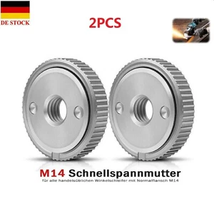 2x M14 Schnellspannmutter Schraube für Bosch Metabo Makita Winkelschleifer Flex - Bild 1 von 21